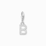 Charm Pendant Letters White Stones Silver | Thomas Sabo - Tricia's Gems