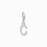 Charm Pendant Letters White Stones Silver | Thomas Sabo - Tricia's Gems