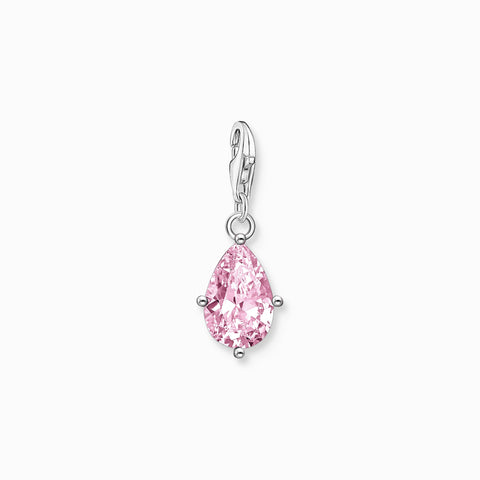 Charm Pendant Pink Drop Silver | Thomas Sabo - Tricia's Gems