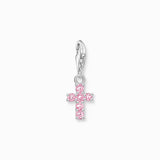 Charm Pendant Pink Cross Silver | Thomas Sabo - Tricia's Gems