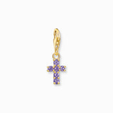 Charm Pendant Amethyst Cross | Thomas Sabo - Tricia's Gems