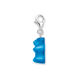 Silver Charm Pendant Goldbears In Blue | Thomas Sabo