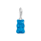 Silver Charm Pendant Goldbears In Blue | Thomas Sabo