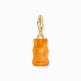 Gold-Plated Charm Pendant Goldbears In Orange