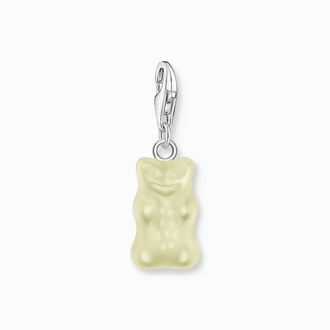 Silver Charm Pendant Goldbears In White | Thomas Sabo