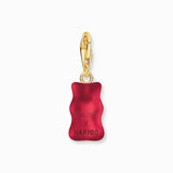 Gold-Plated Charm Pendant Goldbears In Red