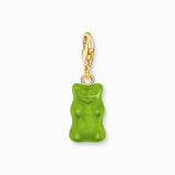 Gold-Plated Charm Pendant Goldbears In Green | Thomas Sabo