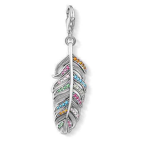 Charm Pendant Silver Feather | Thomas Sabo - Tricia's Gems