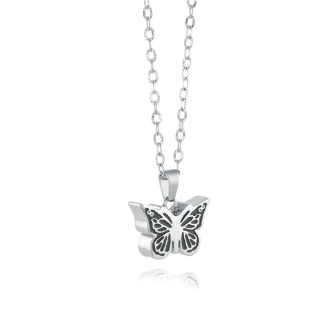 Stainless Steel Butterfly Urn Pendant 18" Pendant | Italgem Steel