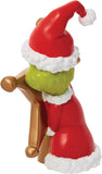 Department 56 Dr. Seuss Grinch Hiding Behind Star Sculpted Christmas Tree Topper