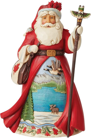 Enesco Jim Shore Heartwood Creek Santas Around The World Canadian Figurine