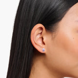 Ear Studs With Alien Detailing and Cold Enamel Silver | Thomas Sabo - Tricia's Gems