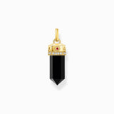 Onyx Hexagon Pendant Gold Plated | Thomas Sabo - Tricia's Gems