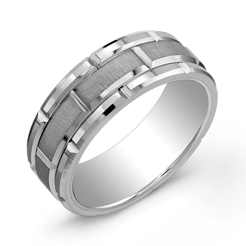 Rectangle Cut Ring 8mm | Italgem Steel