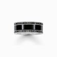 Ceramic Pave Ring Black Silver Ring | Thomas Sabo - Tricia's Gems