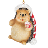 Candy Cane - Hedgehog Ornaments