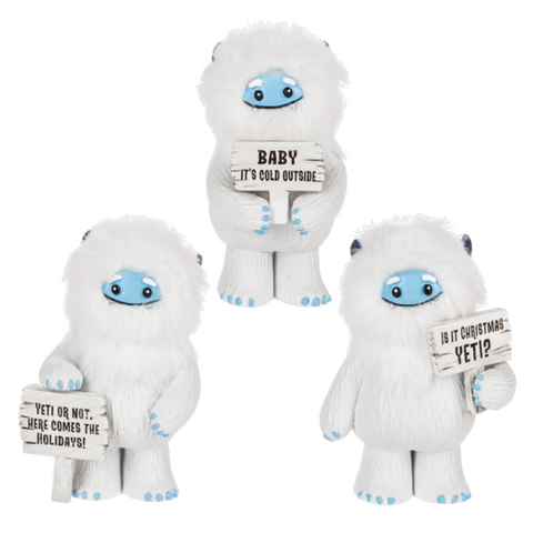 Yuletide Yeti Figurines