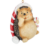 Candy Cane - Hedgehog Ornaments