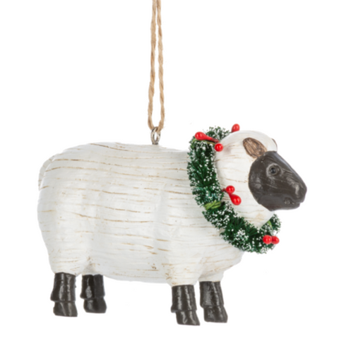 Folk Art Farm Animal Ornaments