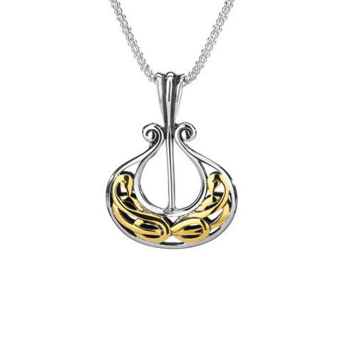 Silver and 10k Gold Viking Longboat Pendant | Keith Jack