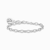 Silver Charm Bracelet With Goldbears Logo Ring | Thomas Sabo