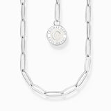 Member Charm Necklace with White Charmista Disc - Tricia's Gems