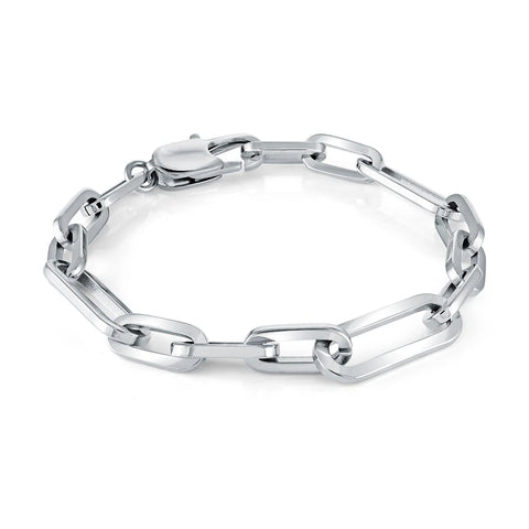 Stainless Steel 7mm Handmade Figaro Polished Bracelet | Italgem Steel