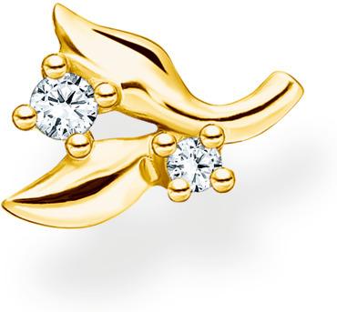 Gold IP Ear Stud White Stones | Thomas Sabo - Tricia's Gems