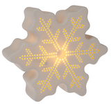 LED Light Up Snowflake Figurines