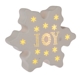 LED Light Up Snowflake Figurines