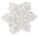 LED Light Up Snowflake Figurines