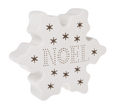 LED Light Up Snowflake Figurines