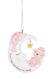 Moon with Teddy Bear Ornaments