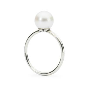 White Pearl Ring | Trollbeads | Tricia's Gems