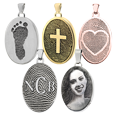 Personalized Heart, Oval, or Double or SingleTeardrop Jewelry - Tricia's Gems