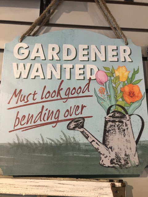 Gardener Wanted: Must Look hotsell Good Bending Over -- Funny Metal Garden Stake Sign, Large or XL