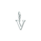 Letter V Silver Charm | Thomas Sabo - Tricia's Gems