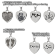 Personalized Petite Heart Jewelry - Tricia's Gems